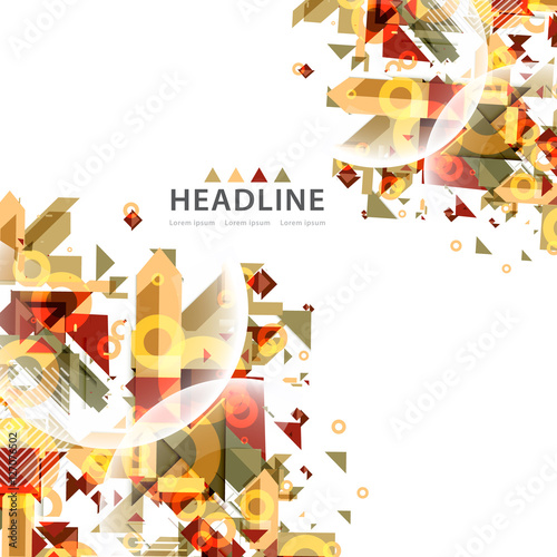 Brochure header layout