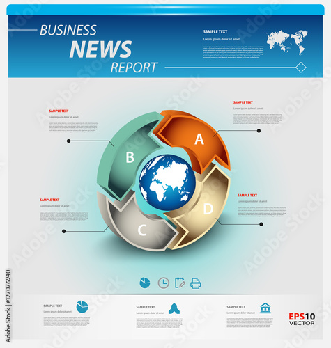 Business infographic template