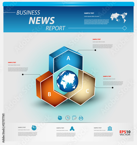 Business infographic template