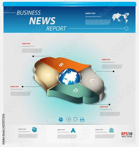 Business infographic template