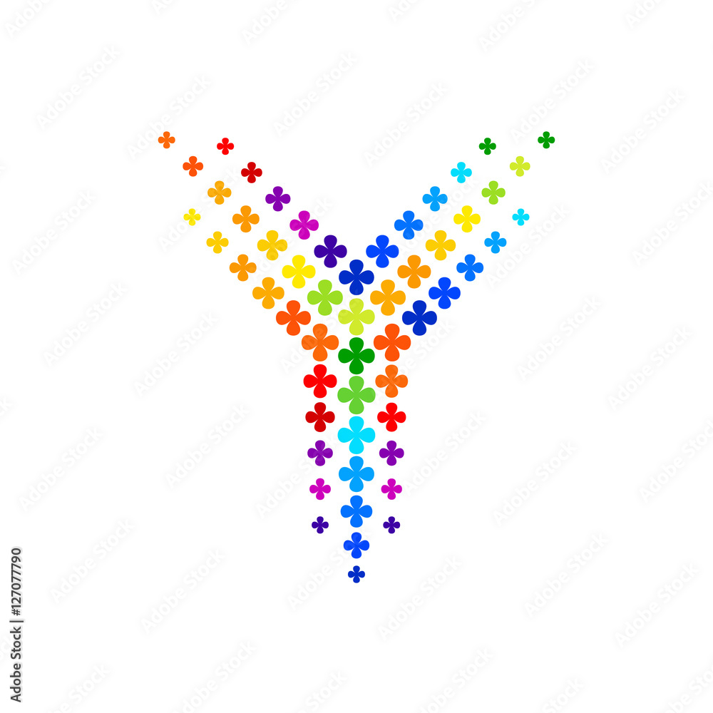 Letter Y logo,Flower Colorful, beauty and fashion logo Letter Y logo,Flower Colorful, beauty and fashion logo