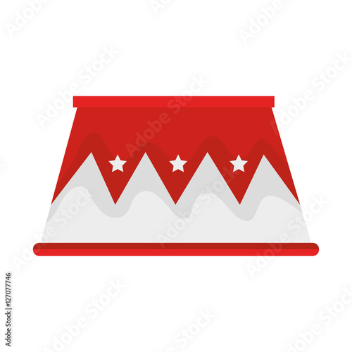 circus podium isolated icon vector illustration design