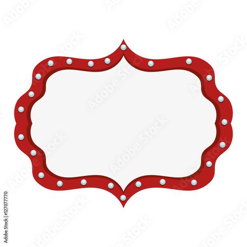 circus light banner icon vector illustration design