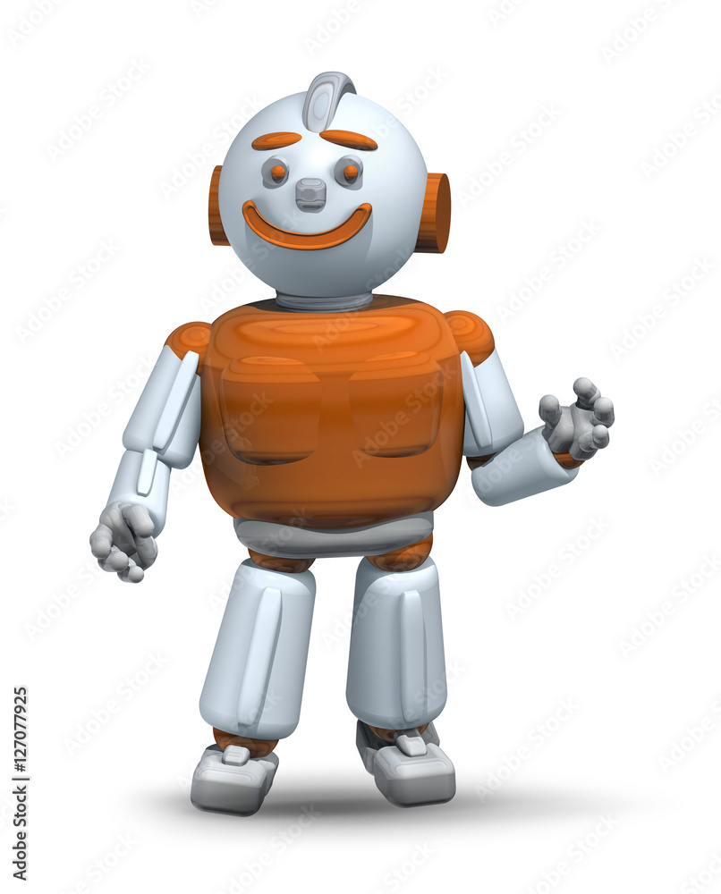 Friendly robot ready to help and serve 3 Friendly robot ready to help and serve 3
