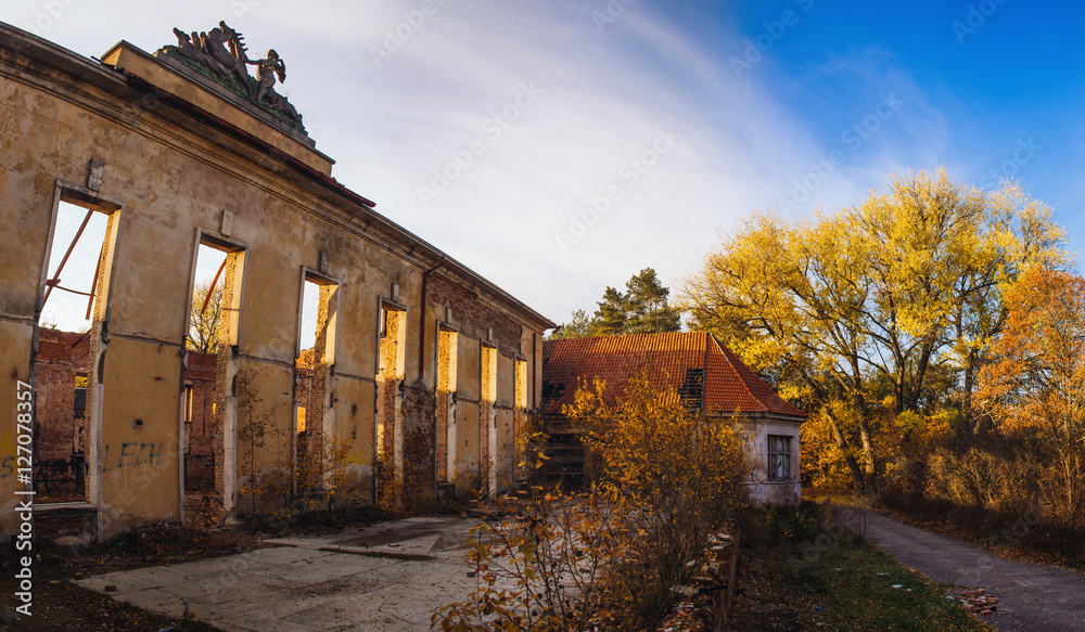 Borne Sulinowo (German: Groß Born), Poland. Dom oficera - Autumn 2016