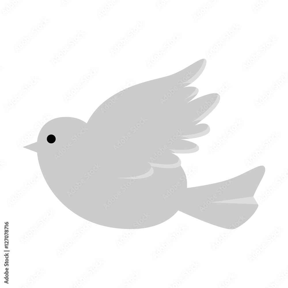 Obraz premium dove wedding decoration icon vector illustration design