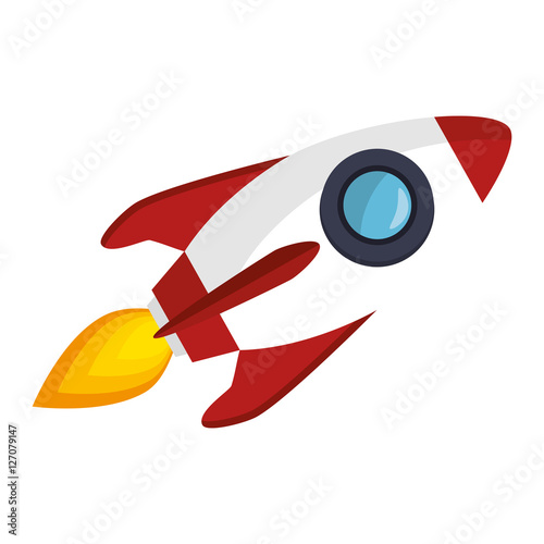 rocket launcher start up vector illustration design