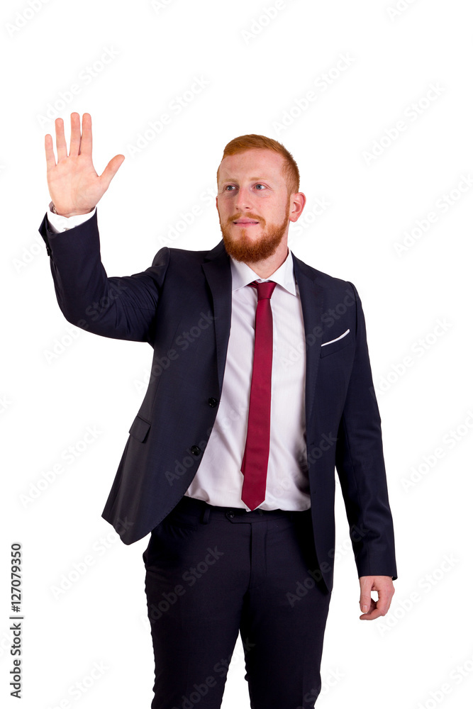 Executive redhead greeting Executive redhead greeting