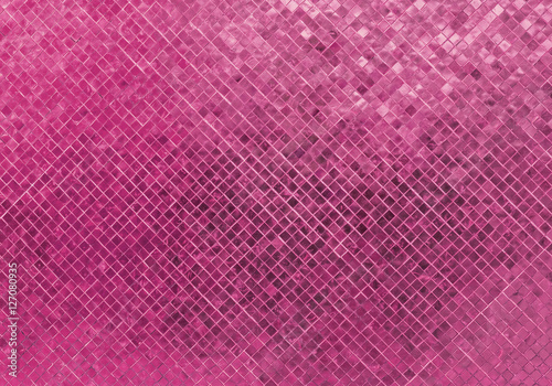 Abstract Luxury Light Romantic Pink Wall Flooring Tile Glass Seamless Pattern Mosaic Background Texture for Furniture Material Art Square Seamless Pattern with Shade for Modern Interior Design Style