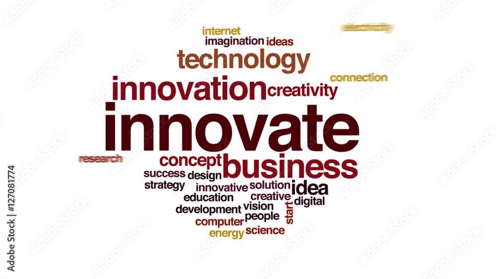 Innovate animated word cloud. Innovate animated word cloud.