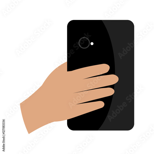 selfie photographic concept icon vector illustration design