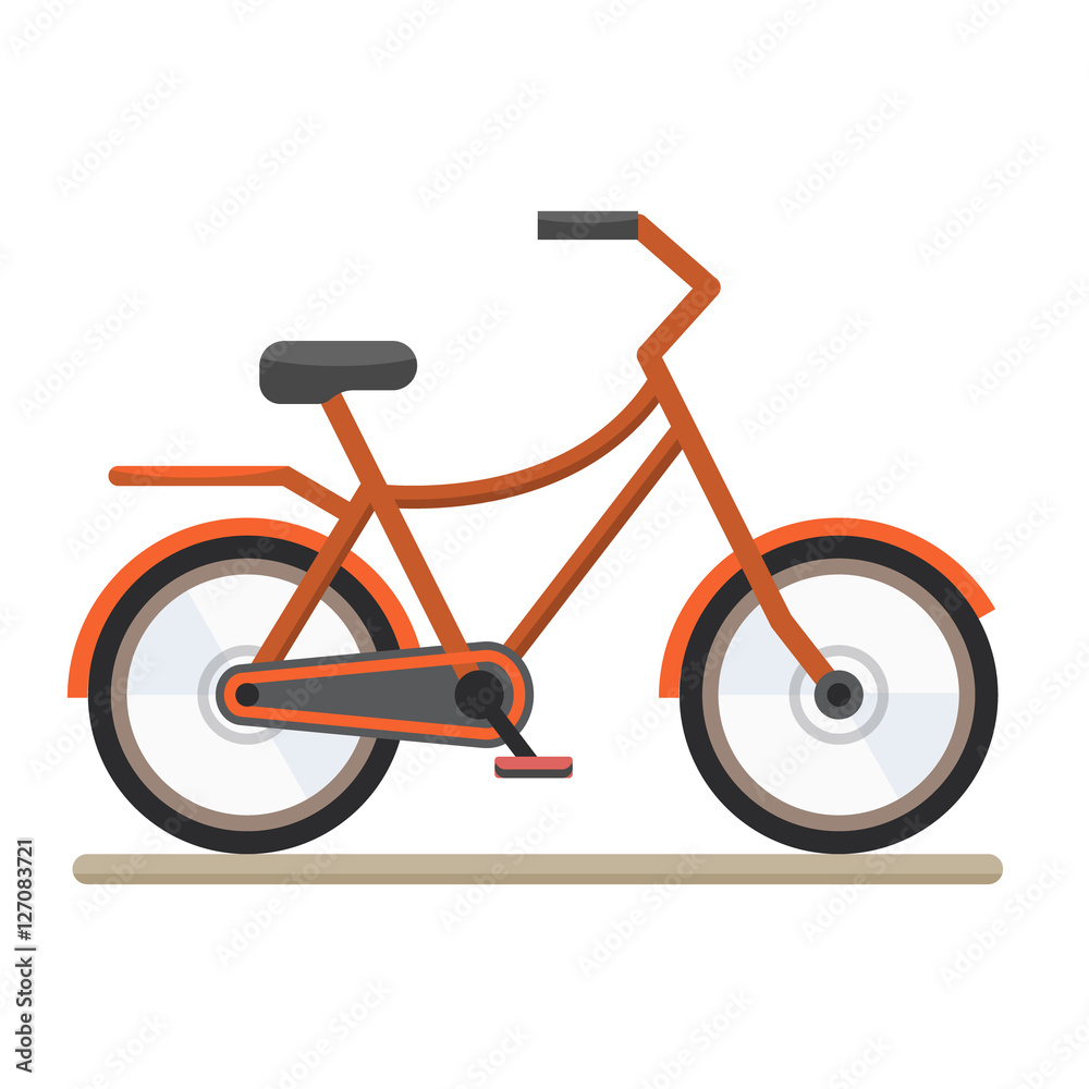Bicycle on white background. Bicycle on white background.