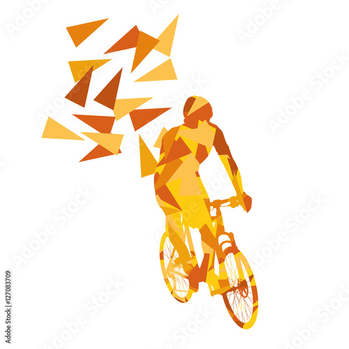 Cyclist professional racer vector background abstract concept il