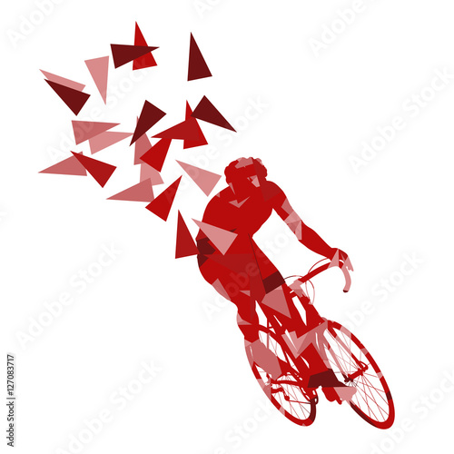 Cyclist professional racer vector background abstract concept il