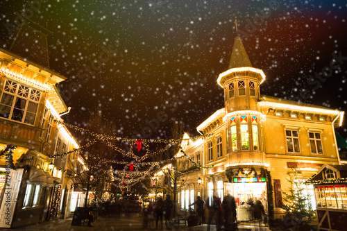 Christmas lights in Amusement Park Liseberg, Gothenbur, Sweden