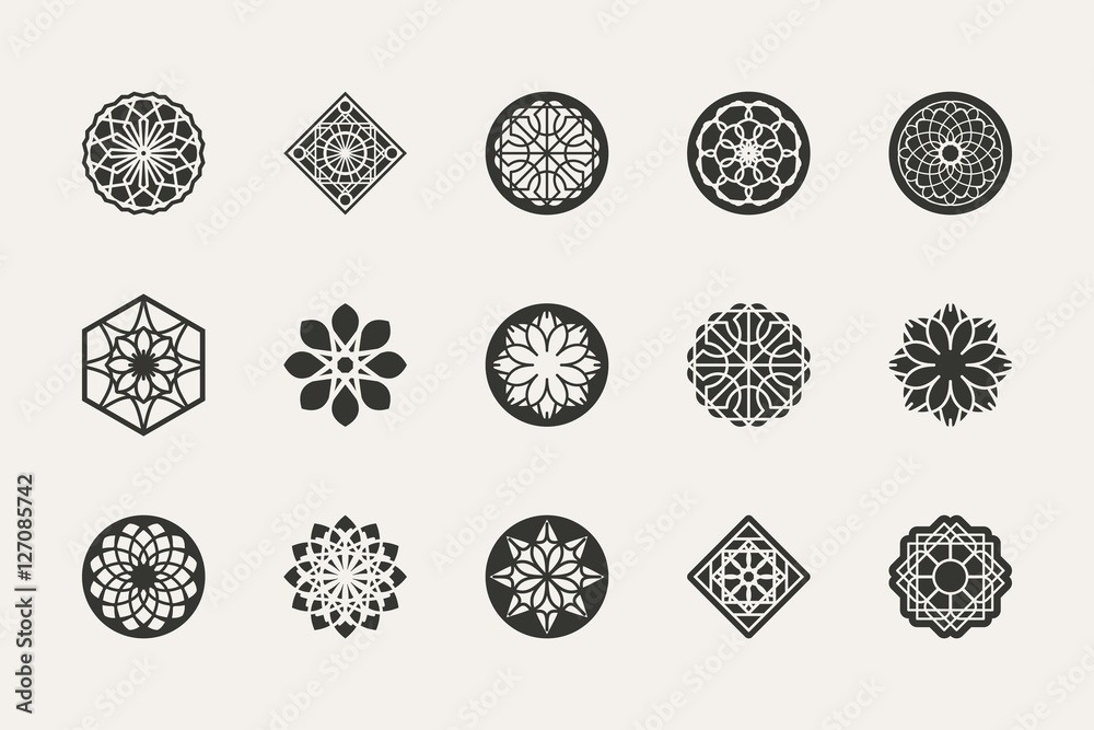 Vector geometric symbols Stock Vector Adobe Stock