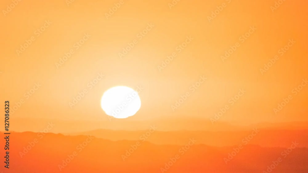 Sunrise time lapse behind Burbank in the San Fernando Valley area of Los Angeles, California.
