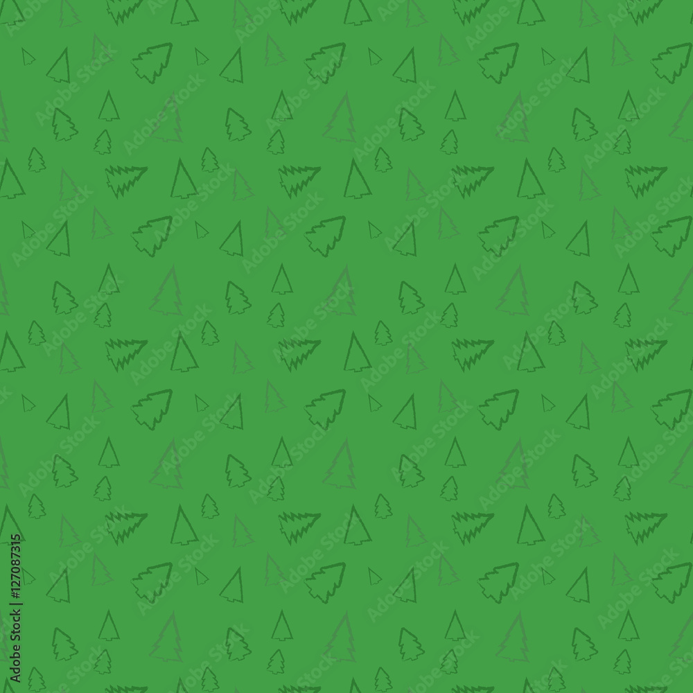 Seamless pattern with pine tree. Christmas trees. Vector background. Seamless pattern with pine tree. Christmas trees. Vector background.