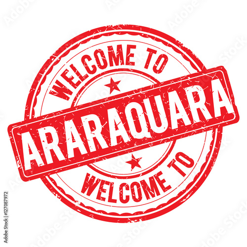 Welcome to ARARAQUARA Stamp. photo