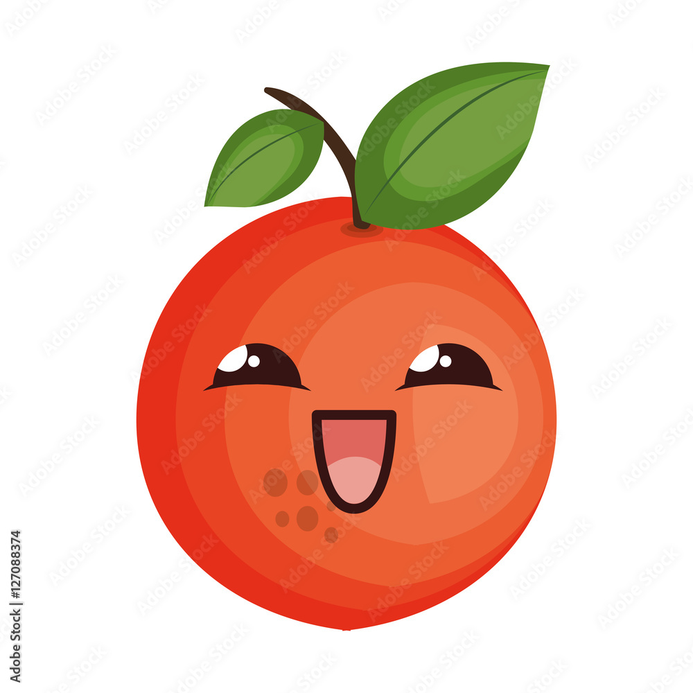 fresh fruit character isolated icon vector illustration design fresh fruit character isolated icon vector illustration design
