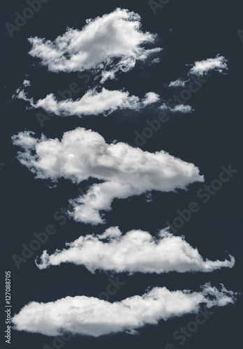 Set of Isolated clouds