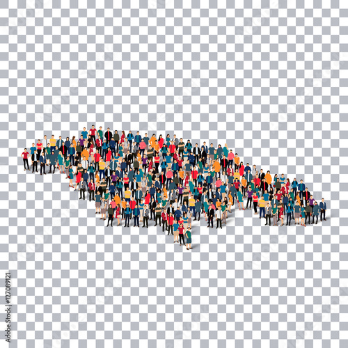 people map country Jamaica vector