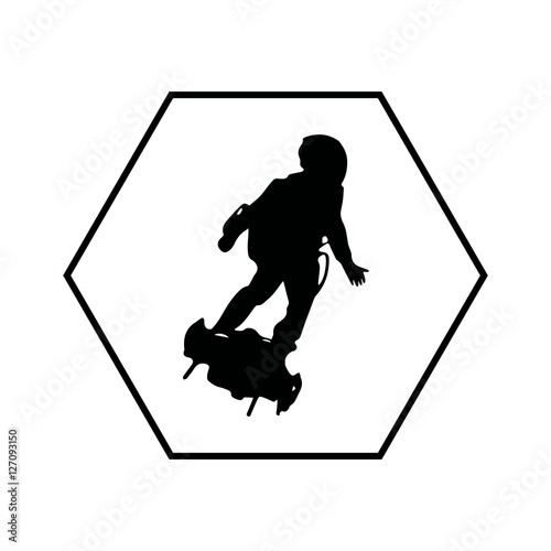 Fly board icon.