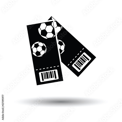 Two football tickets icon