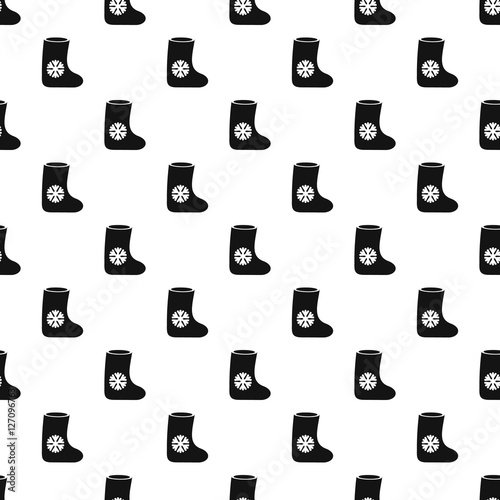 Felt boot pattern. Simple illustration of felt boot vector pattern for web