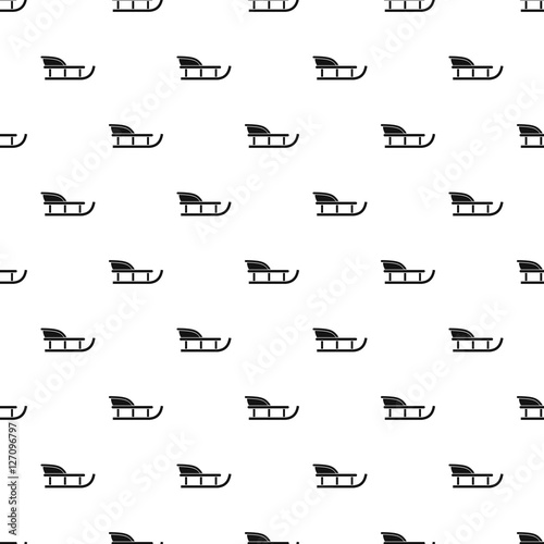 Sled pattern. Simple illustration of sled vector pattern for web