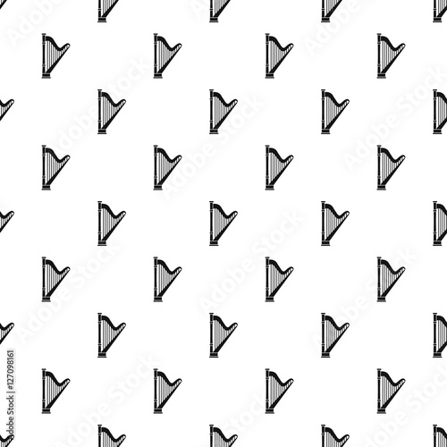 Harp pattern. Simple illustration of harp vector pattern for web