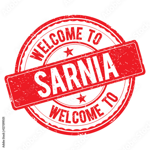 Welcome to SARNIA Stamp. photo