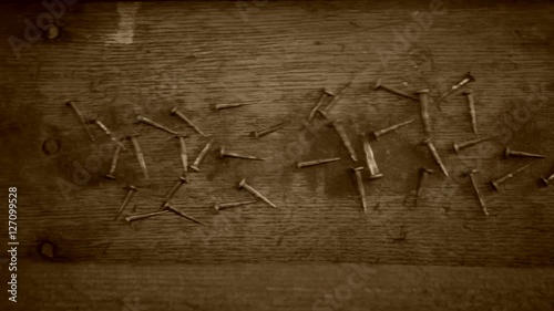Death, inscription forming of nails