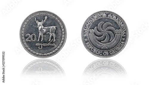 Coin 20 tetri GEL. Republic of Georgia