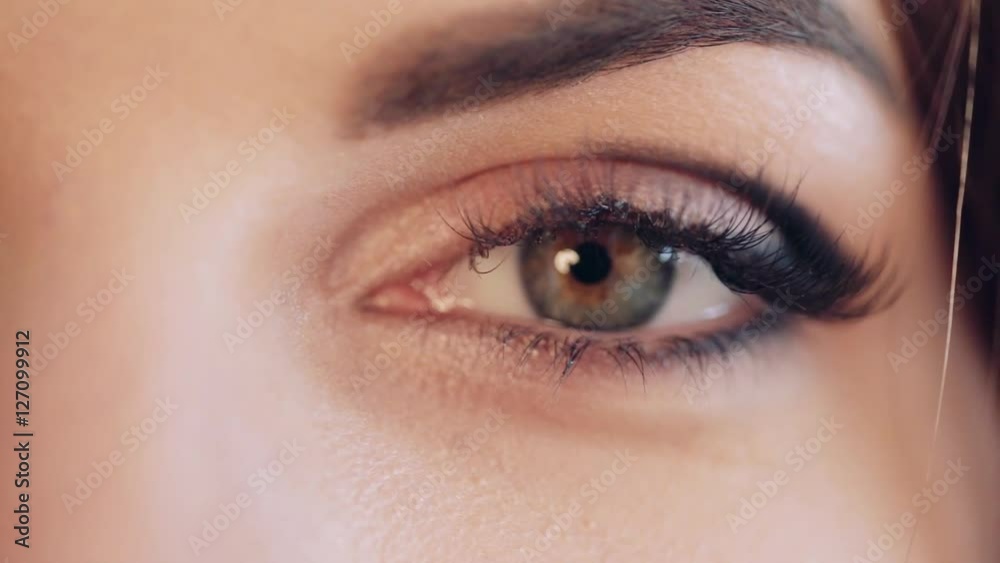 Human eye extreme close up macro. Professional color correction. Human eye extreme close up macro. Professional color correction.
