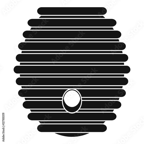 Beehive icon. Simple illustration of beehive vector icon for web
