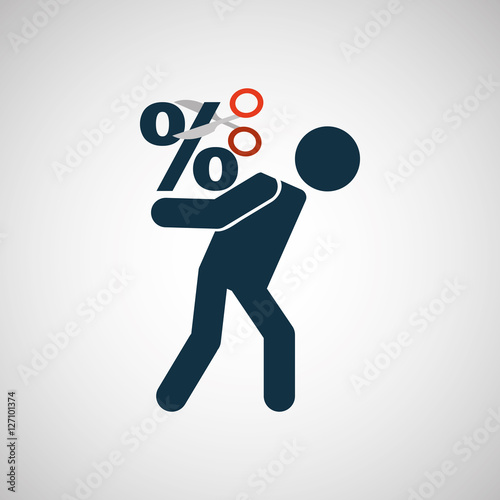 crisis economy finance concept icon design vector illustration eps 10