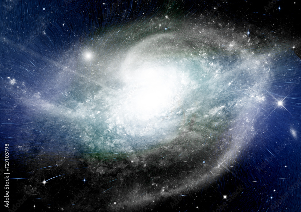 Obraz premium Stars, dust and gas nebula in a far galaxy