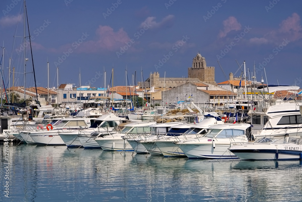 Saintes-Maries-de-la-Mer, Frankreich - Marina in Saintes-Maries-de-la-Mer, France