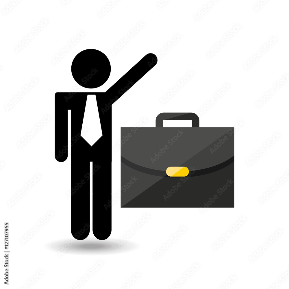 business man suitcase icon design vector illustration eps 10 business man suitcase icon design vector illustration eps 10