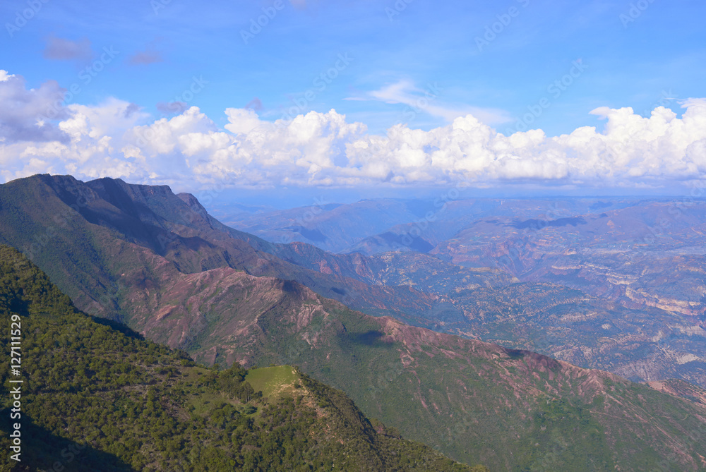 Overview Of Chicamocha Canyon In Santander Colombia