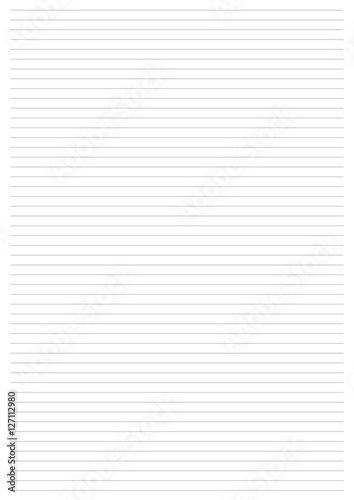 Paper Sheet. Vector, Illustration of Classic sheet of line Paper Sheet.