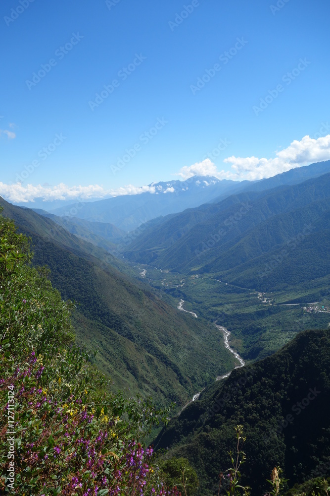 View from Peruvian mountains