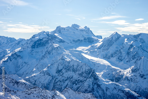 beautiful Alps mountain winter landscape © chechotkin