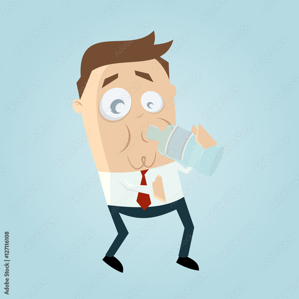 clipart of a man with a bottle of water clipart of a man with a bottle of water