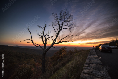 Sunrise over Skyline Drive