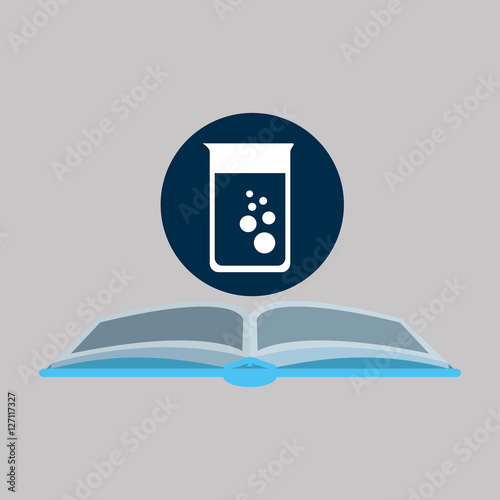 chemical glove with trest flask vector illustration eps 10