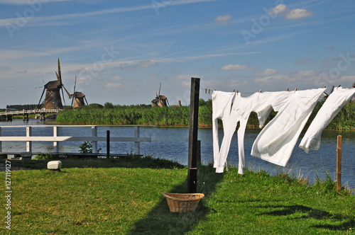 Olanda, Canali e Mulini a vento a Kinderdijk