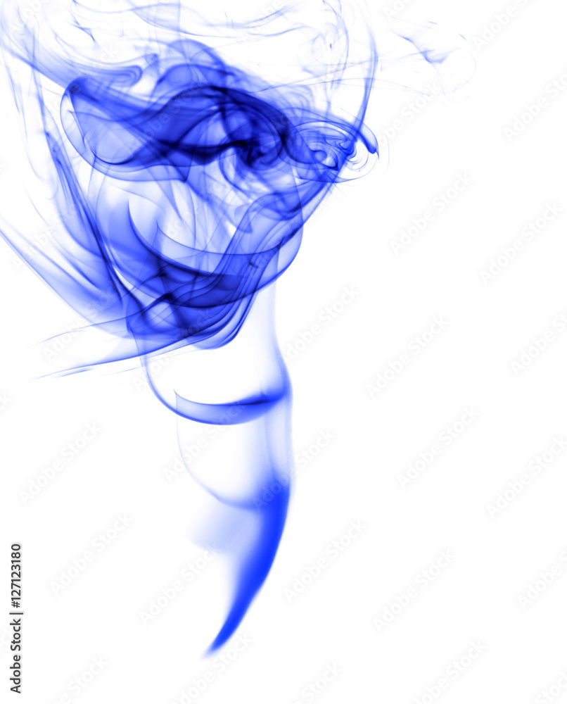 smoke abstract shape isolated on a white background