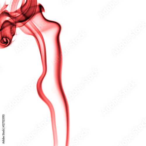 smoke abstract shaped like a woman naked body isolated on a whit